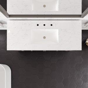 Artemis 48 in. Gray Single Sink Bath Vanity with Engineered Stone Top and Undermount Porcelain Sink