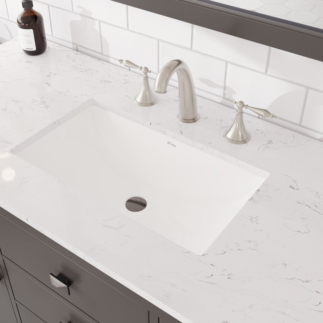 Artemis 48 in. Gray Single Sink Bath Vanity with Engineered Stone Top and Undermount Porcelain Sink