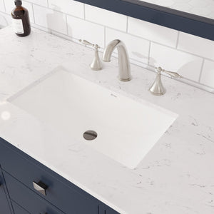 Artemis 48 in. Blue Single Sink Bath Vanity with Engineered Stone Top and Undermount Porcelain Sink
