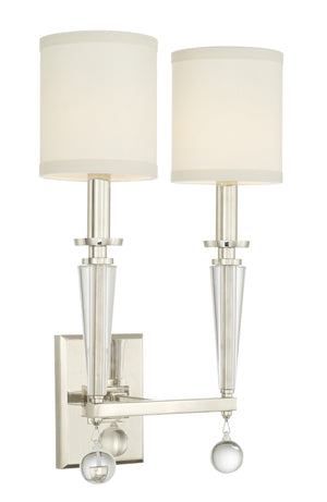 Paxton 2 Light Aged Brass Sconce 8102-AG