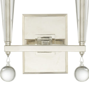 Paxton 2 Light Aged Brass Sconce 8102-AG