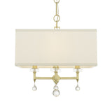 Paxton 4 Light Aged Brass Mini Chandelier 8105-AG