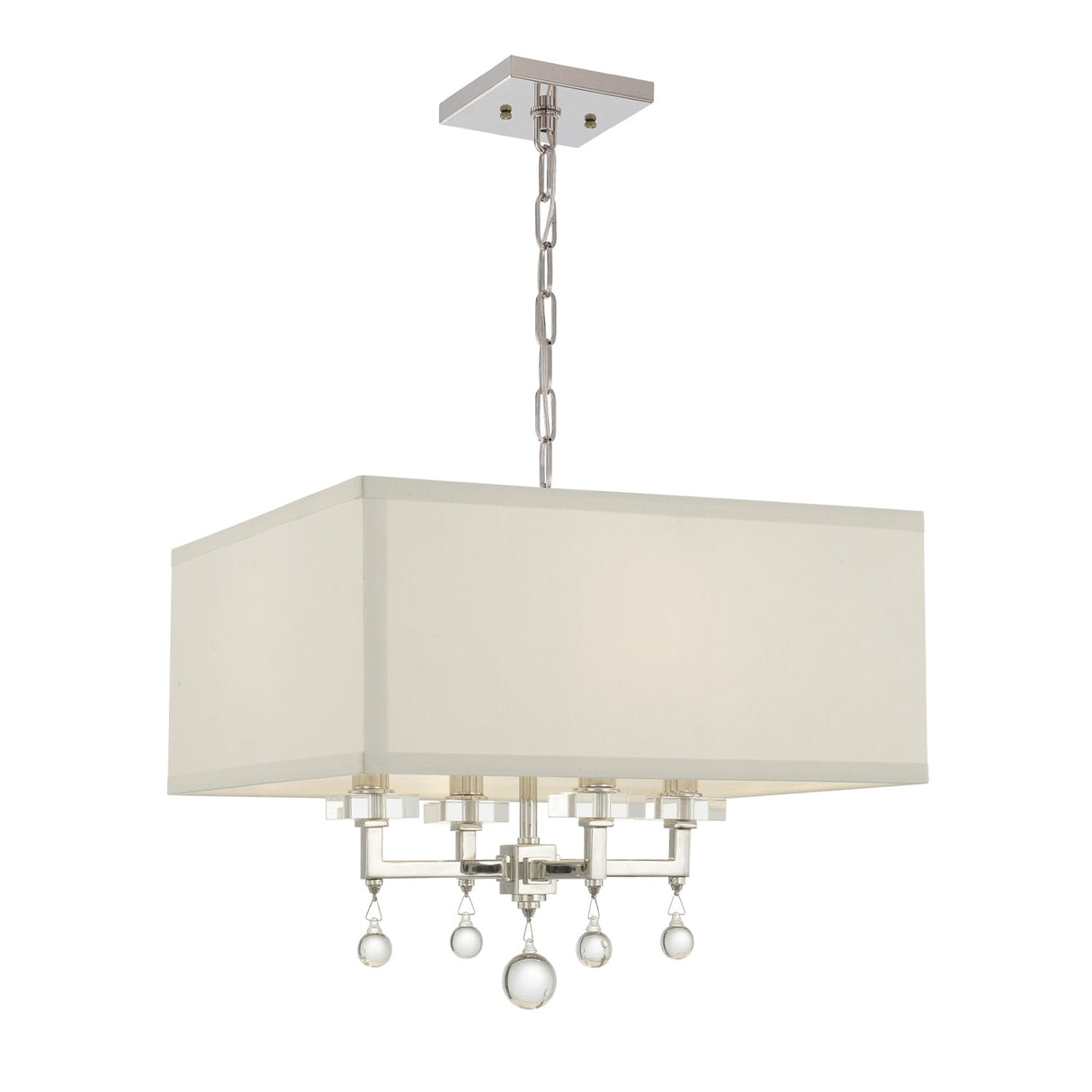 Paxton 4 Light Aged Brass Mini Chandelier 8105-AG