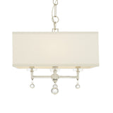 Paxton 4 Light Aged Brass Mini Chandelier 8105-AG