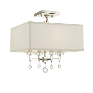 Paxton 4 Light Aged Brass Semi Flush Mount 8105-AG_CEILING
