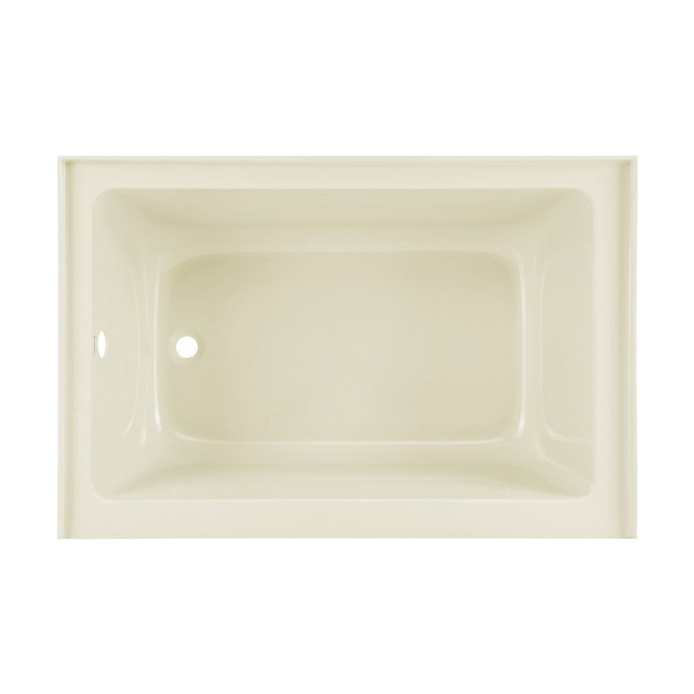 Voltaire 48" X 32" Left-Hand Drain Alcove Bathtub with Apron in Bisque