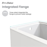 Ivy 48'' x 32" Bathtub with Apron Left Hand Drain in White