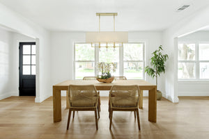 Paxton 8 Light Aged Brass Linear Chandelier 8109-AG