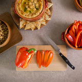 John Boos Chop-N-Slice Maple Wood Cutting Board for Kitchen Prep, 1" Thick, Small, Edge Grain, Rectangle Charcuterie Boos Block, 16" x 10", Reversible