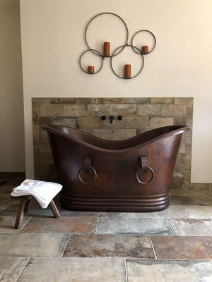Double 60" x 32" Slipper Bathtub