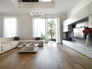 Kuzco CH94829-AS OROS 29" CH Antique Silver 120V TRIAC/ELV LED 3000K 90CRI 100W