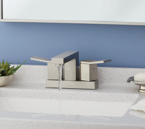Gerber D307019BN Brushed Nickel Avian Two Handle Centerset Lavatory Faucet