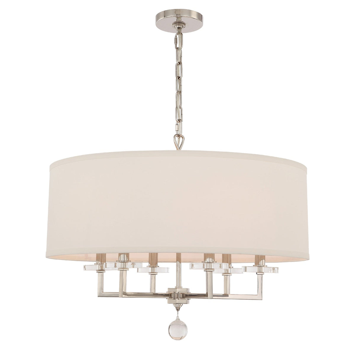 Paxton 6 Light Polished Nickel Chandelier 8116-PN