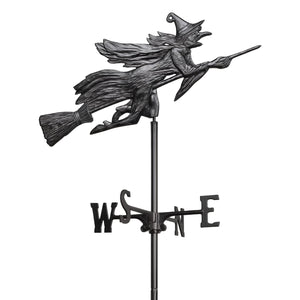 Whitehall 00084 - Flying Witch Garden Weathervane - Black