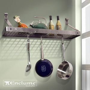 Enclume PR8B-24 HS 24" Bookshelf Rack w/ 12 Hooks HS