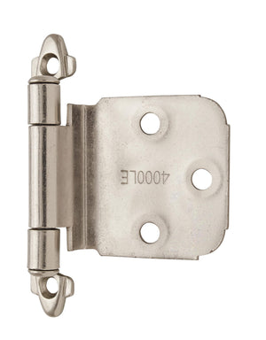 Amerock Cabinet Hinge Variable Overlay Hinge Polished Chrome 2 Pack Self-Closing Hinge Face Mount Hinge Cabinet Door Hinge