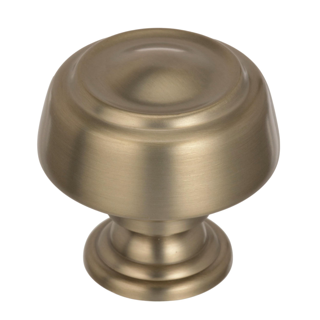 Amerock Cabinet Knob Golden Champagne 1-5/8 inch (41 mm) Diameter Kane 1 Pack Drawer Knob Cabinet Hardware