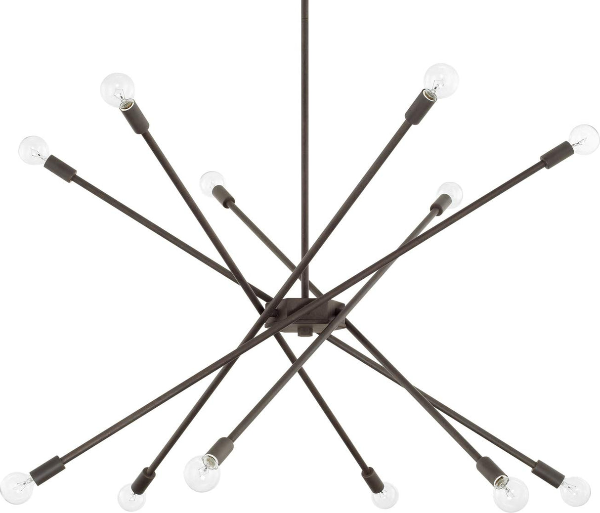 Capital Lighting 425601NG Kris 12 Light Chandelier Nordic Grey