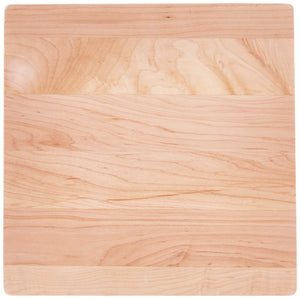 John Boos 215 Chop-N-Slice Maple Wood Cutting Board for Kitchen Prep, 1" Thick, Small, Edge Grain, Square Charcuterie Block, 10" x 10", Reversible 10X10X1 MPL-EDGE GR-REV-NO GRV-