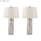 Elk 812/S2 Mother of Pearl 28'' High 2-Light Table Lamp - Set of 2 Natural