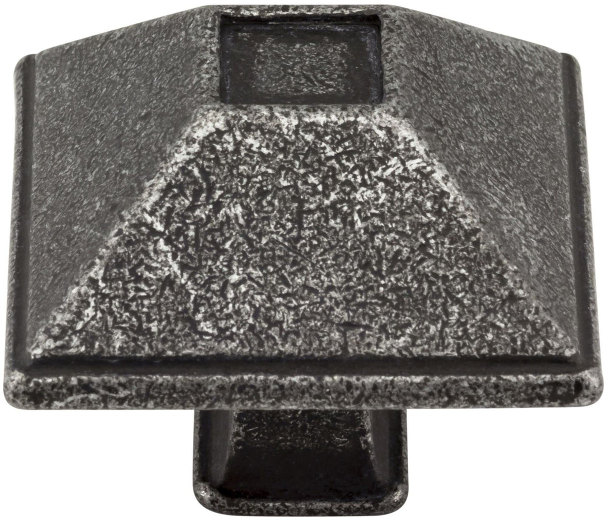 Jeffrey Alexander 602DMAC 1-1/2" Overall Length Distressed Oil Rubbed Bronze Square Tahoe Cabinet Knob