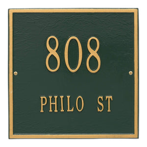 Whitehall 2111GG - Personalized Square Plaque - Standard - Wall - 2 line