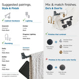 Amerock BH36052MB Matte Black Towel Ring 5-1/4 in (133 mm) Length Towel Holder Davenport Hand Towel Holder for Bathroom Wall Small Kitchen Towel Holder Bath Accessories