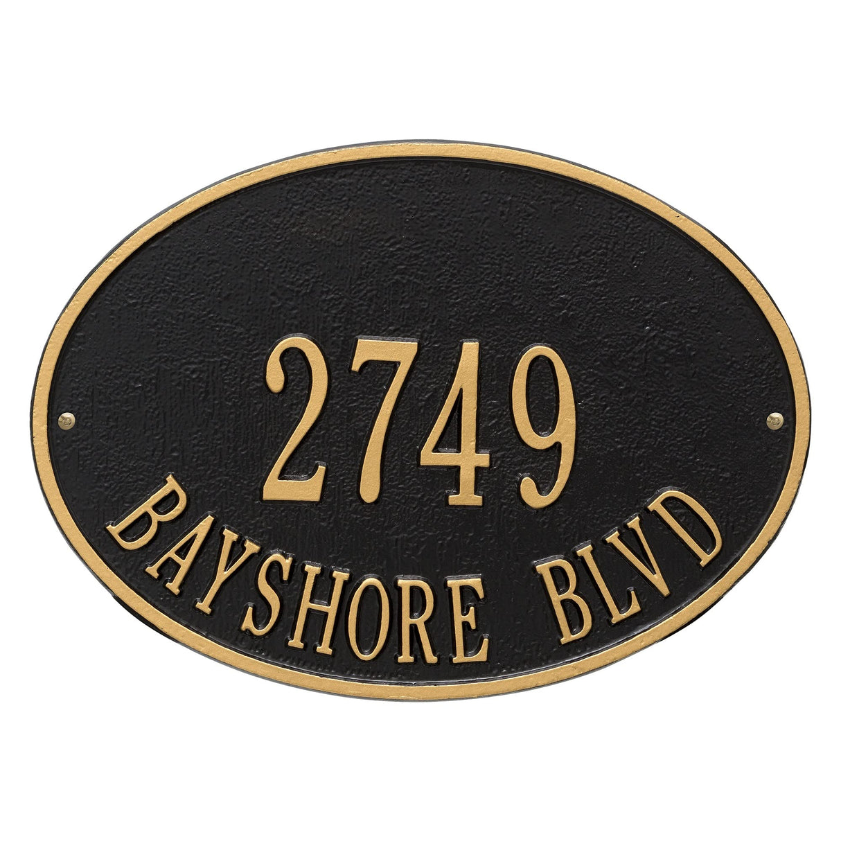 Whitehall 2923BG - Hawthorne Oval - Standard Wall - Two Line