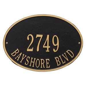 Whitehall 2923BG - Hawthorne Oval - Standard Wall - Two Line