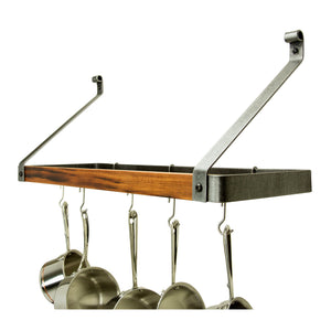 Enclume SPR3-36 HS TW Signature 36" Gourmet Bookshelf Wall Rack w/ 18 Hooks HS/Tigerwood