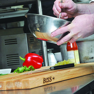 John Boos R2418 Maple Wood Reversible Cutting Board for Kitchen Prep, 24 x 18 Inches, 1.75 Inches Thick Edge Grain Rectangular Charcuterie Block 24X18X1.75 MPL-EDGE GR-