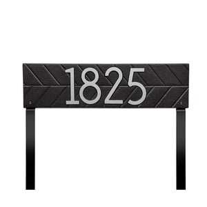 Whitehall 3909BS - Herringbone Horizontal Plaque, Standard Lawn 1-line