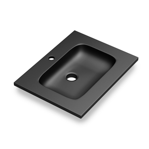 DAX Masai Resin Basin, 24", Black DAX-MASAI032418
