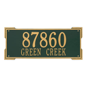 Whitehall 1020GG - Personalized Roanoke Plaque - Estate -Wall - 2 Line