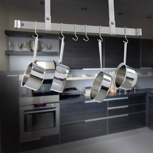 Enclume PR1148 SS 48" Adjustable Ceiling Bar w/ 12 Hooks SS