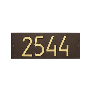 Whitehall 3903AD - Mid-Century Modern Rectangle Plaque, Standard Wall 1-line