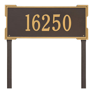 Whitehall 1121OG - Personalized Roanoke Plaque - Estate -Lawn - 1 Line