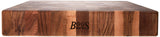 John Boos WAL-CCB183-S Large Walnut Wood Cutting Board for Kitchen 18 x Inches, 3 Inches Thick Reversible End Grain Charcuterie Block with Finger Grips 18X18X3 WAL-END GR-REV-GRIPS-