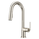 Tenet 1-Handle Pull-Down Bar/Prep Faucet in Polished Nickel