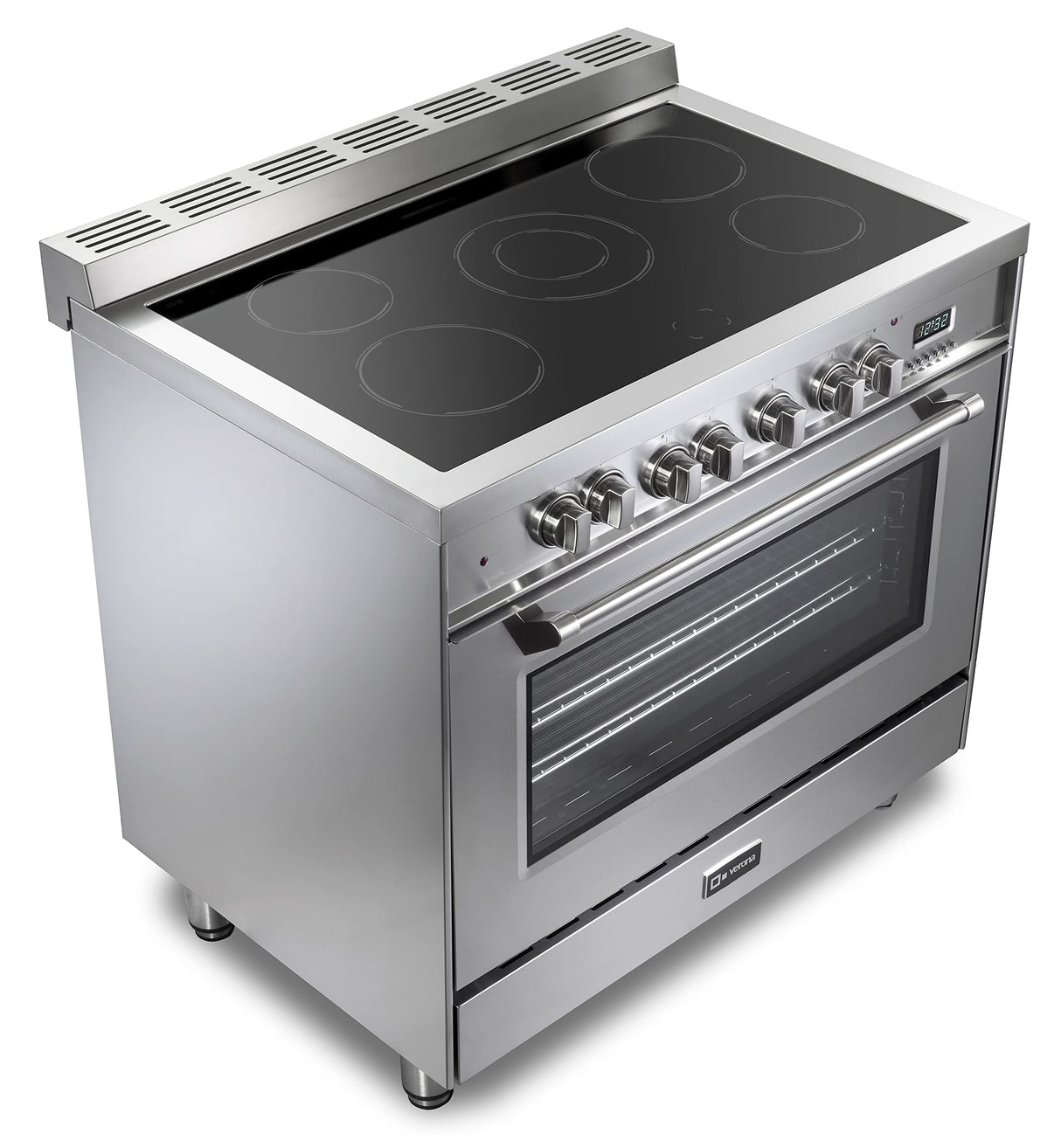 Verona VPFSEE365SS Prestige 36" Electric Glass Top Range - Stainless Steel