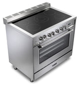 Verona VPFSEE365SS Prestige 36" Electric Glass Top Range - Stainless Steel