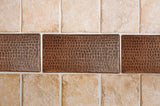 Premier Copper Products T48DBH 4-Inch x 8-Inch Hammered Copper Tile