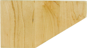 Hardware Resources PFSHA-WB 8" W x 7/8" D x 4-1/2" H White Birch Shaker Pedestal Foot