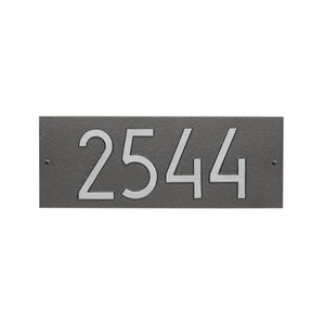 Whitehall 3903PS - Mid-Century Modern Rectangle Plaque, Standard Wall 1-line