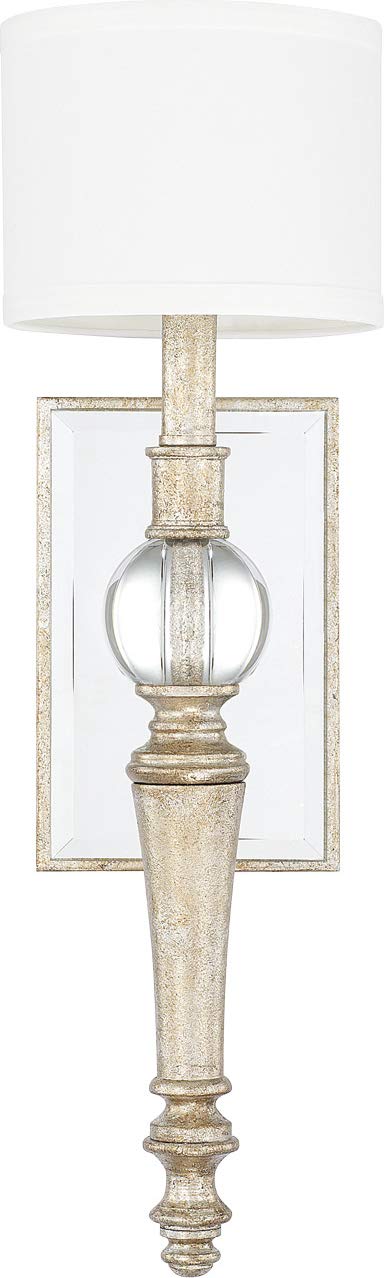 Capital Lighting 611711GS-654 Carlyle 1 Light Sconce Gilded Silver