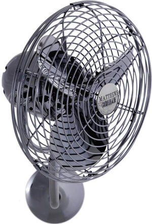 Matthews Fan MP-RED-MTL Michelle Parede vintage style wall fan in Rubi (Red) finish.