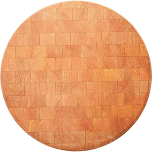 John Boos CCB183-R Large Maple Wood Cutting Board for Kitchen Prep 18 Inches, 3 Inches Thick Reversible End Grain Round Charcuterie Block 18DIAX3 MPL-END GR-NON REV-NO GRV-