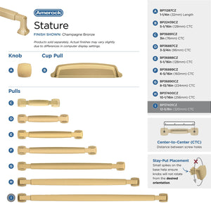 Amerock BP37401CZ Champagne Bronze Cabinet Pull 12-5/8 in (320 mm) Center-to-Center Cabinet Handle Stature Drawer Pull Kitchen Cabinet Handle Furniture Hardware