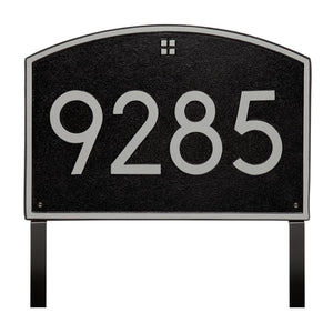 Whitehall 3908BS - Cape Charles Modern Font Plaque, Estate Lawn 1-line