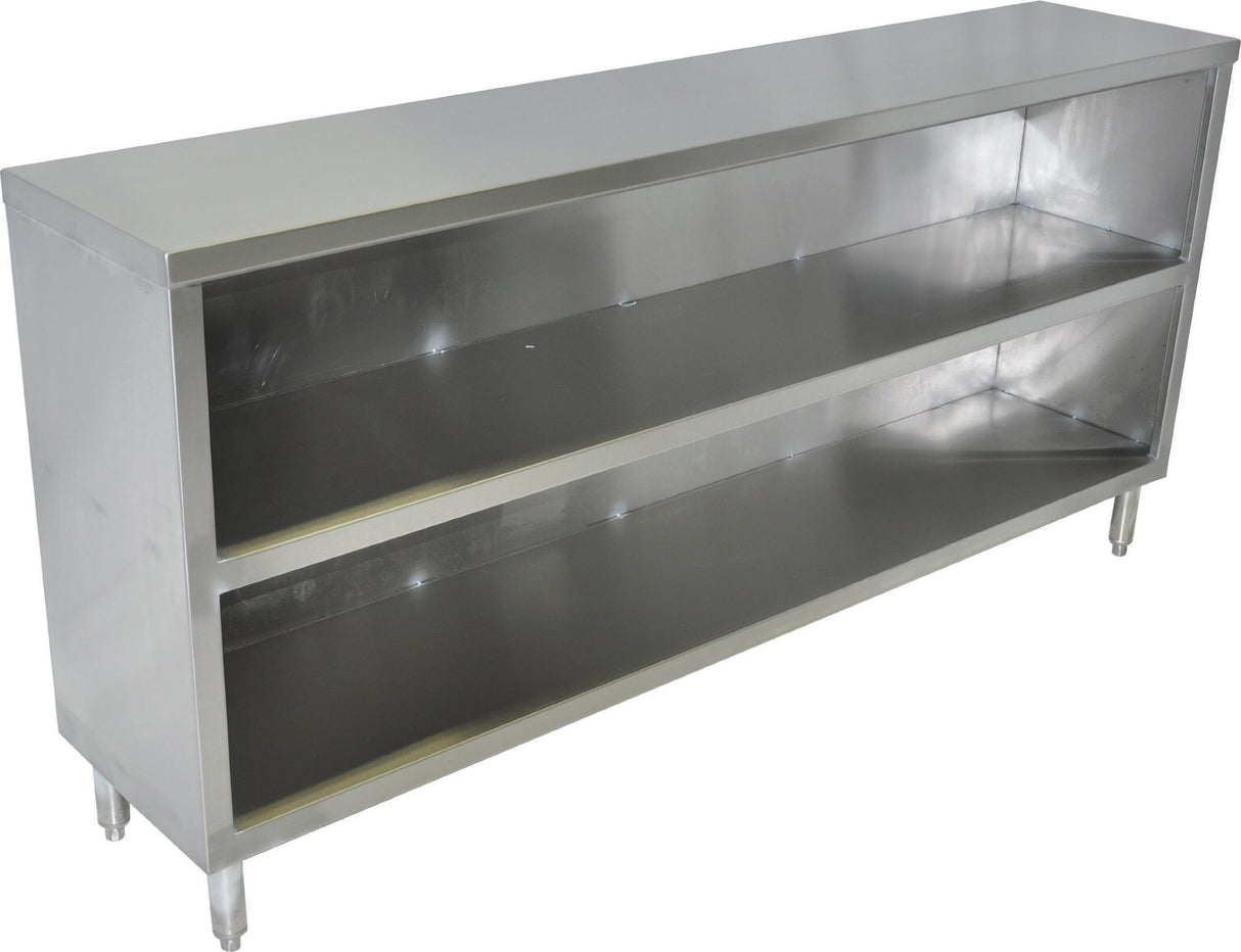 John Boos EDSC8-1560 Stainless Steel Economy Dish Storage Cabinet, 60" Long x 15" Deep, 35" Tall